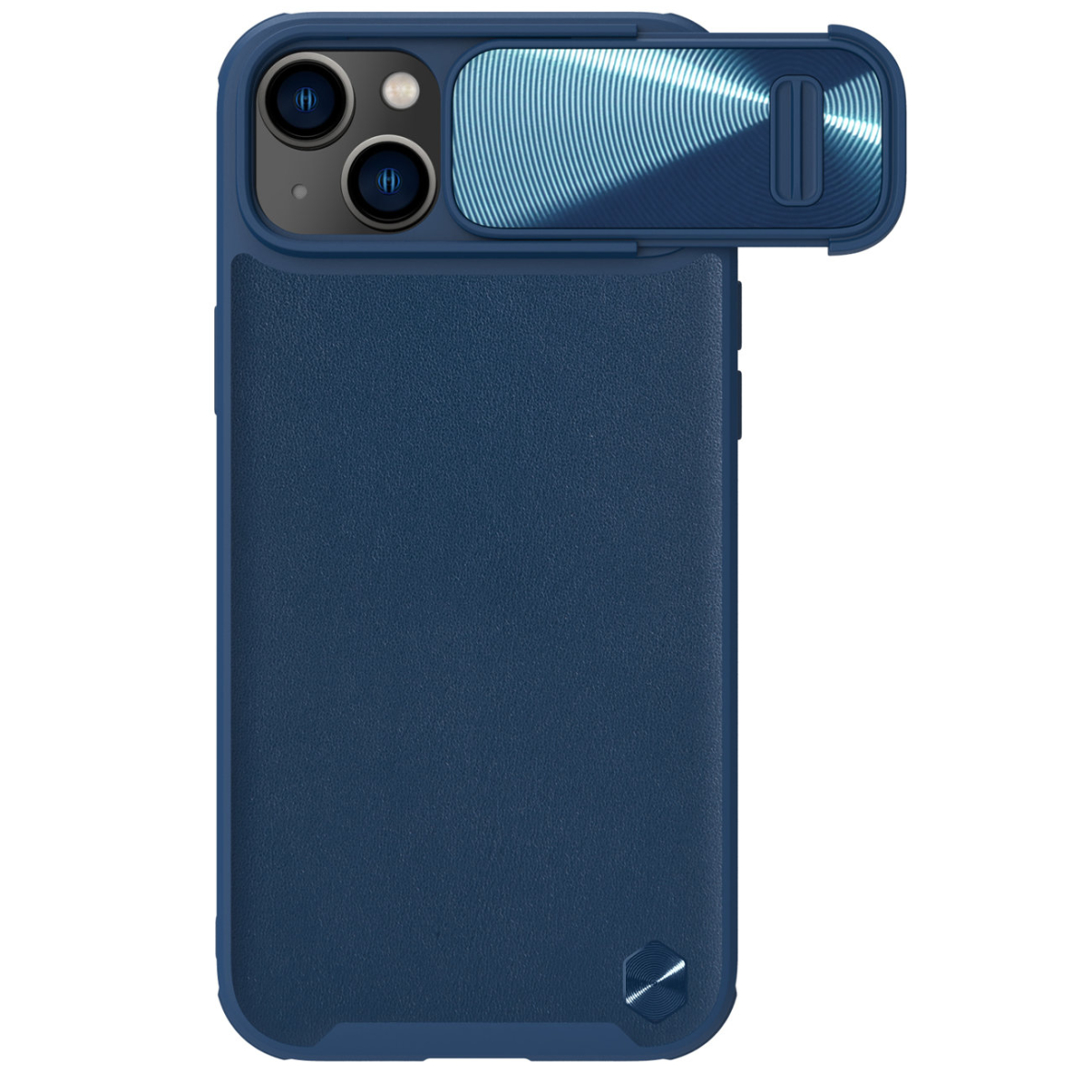 Dėklas Nillkin CamShield Leather S iPhone 14 Plus Mėlynas Dėklas Nillkin CamShield Leather S iPhone 14 Plus Mėlynas