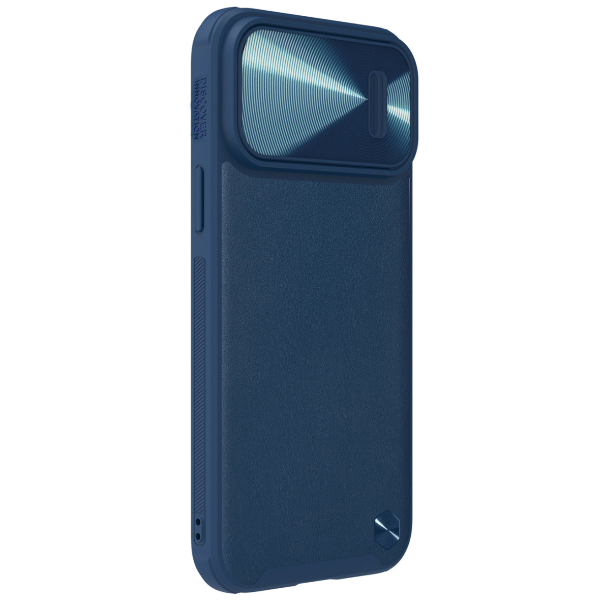 Dėklas Nillkin CamShield Leather S iPhone 14 Pro Mėlynas 3 Dėklas Nillkin CamShield Leather S iPhone 14 Pro Mėlynas 3