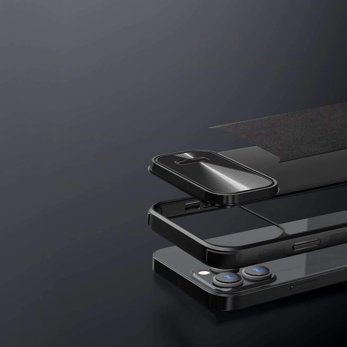 Dėklas Nillkin CamShield Leather S iPhone 14 Pro Max Juodas 11 Dėklas Nillkin CamShield Leather S iPhone 14 Pro Max Juodas 11