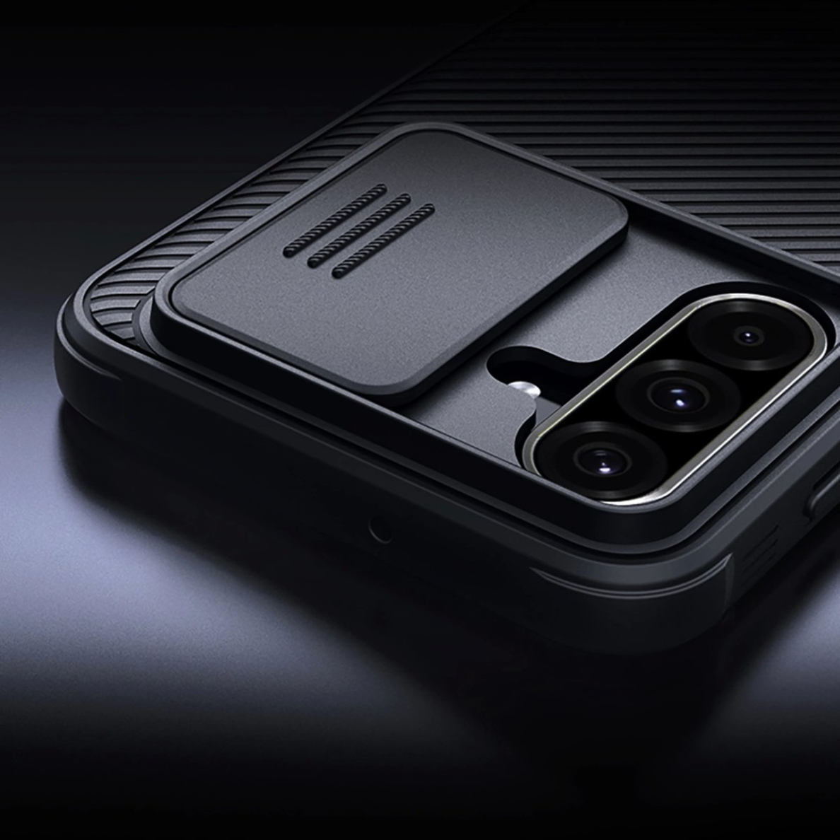 Nillkin CamShield Pro dėklas Samsung Galaxy A26 5G - juodas 6 Nillkin CamShield Pro dėklas Samsung Galaxy A26 5G - juodas 6