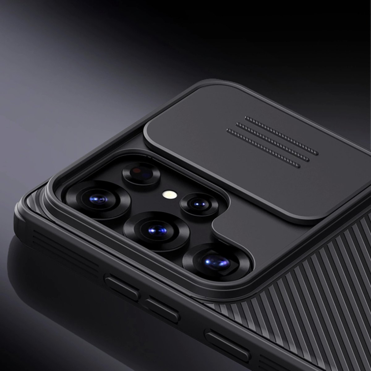 Nillkin CamShield Pro dėklas su kameros apsauga Samsung Galaxy S25 Ultra - juodas 5