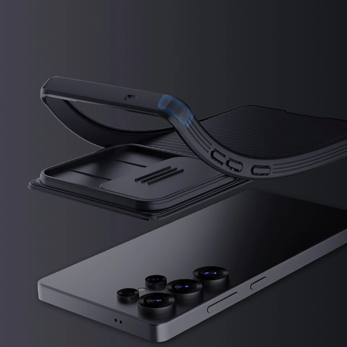 Nillkin CamShield Pro dėklas su kameros apsauga Samsung Galaxy S25 Ultra - juodas 6