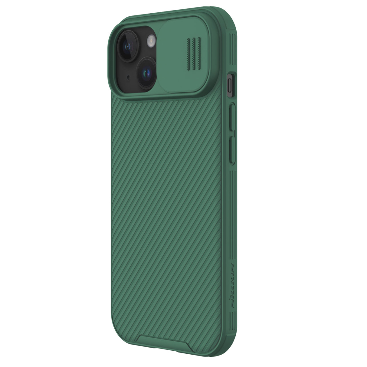 Nillkin CamShield Pro Magnetic Case for iPhone 15 Plus with camera cover - Žalias 2 Nillkin CamShield Pro Magnetic Case for iPhone 15 Plus with camera cover - Žalias 2