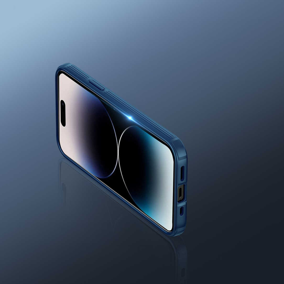 Dėklas Nillkin CamShield Pro Magnetic Case iPhone 14 Pro Max Mėlynas 9 Dėklas Nillkin CamShield Pro Magnetic Case iPhone 14 Pro Max Mėlynas 9