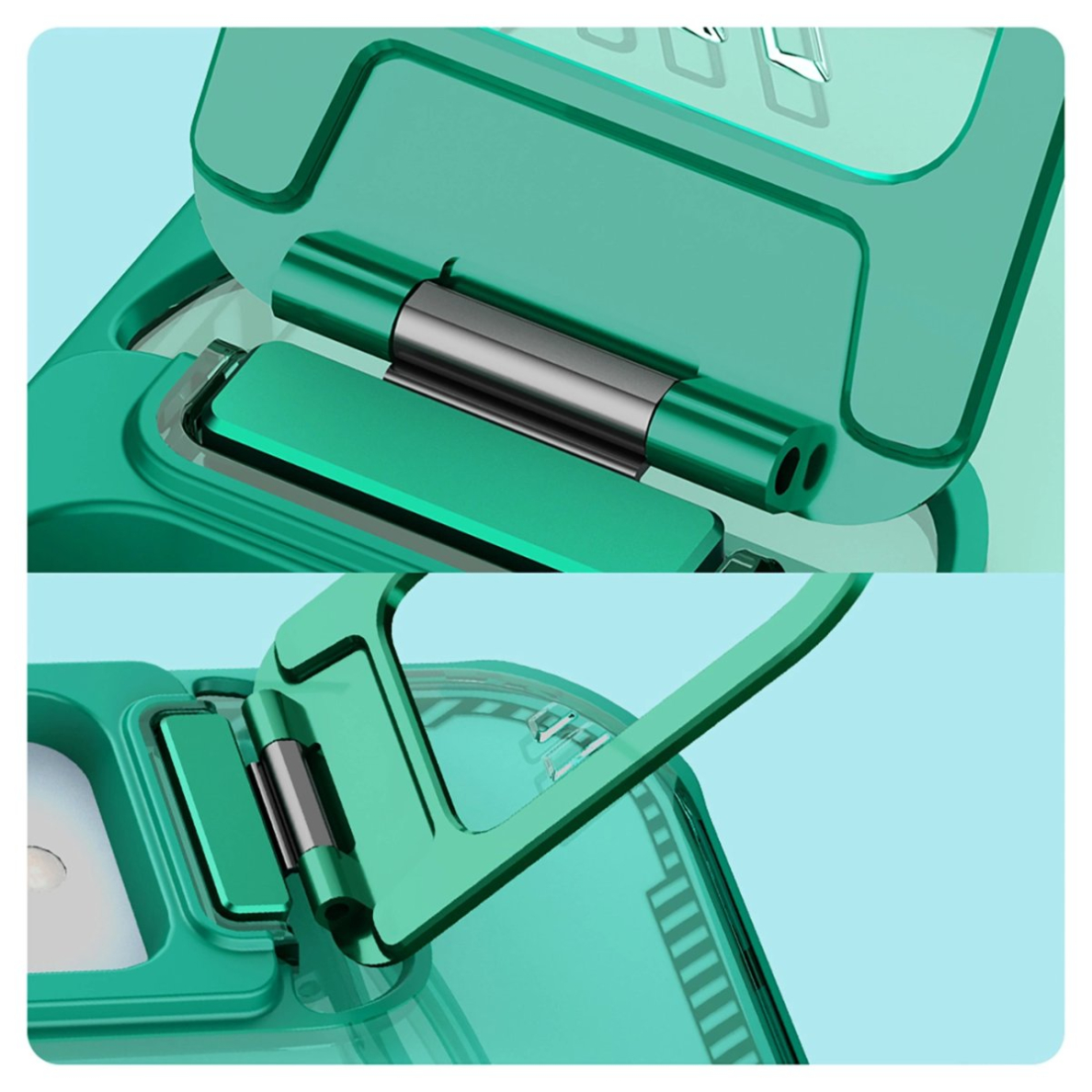 iPhone 16e Nillkin Iceblade Prop dėklas su stovu - žalias 6