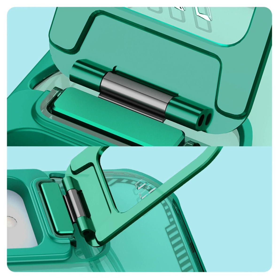 iPhone 16e Nillkin Iceblade Prop Magnetic dėklas su stovu - žalias 10 iPhone 16e Nillkin Iceblade Prop Magnetic dėklas su stovu - žalias 10