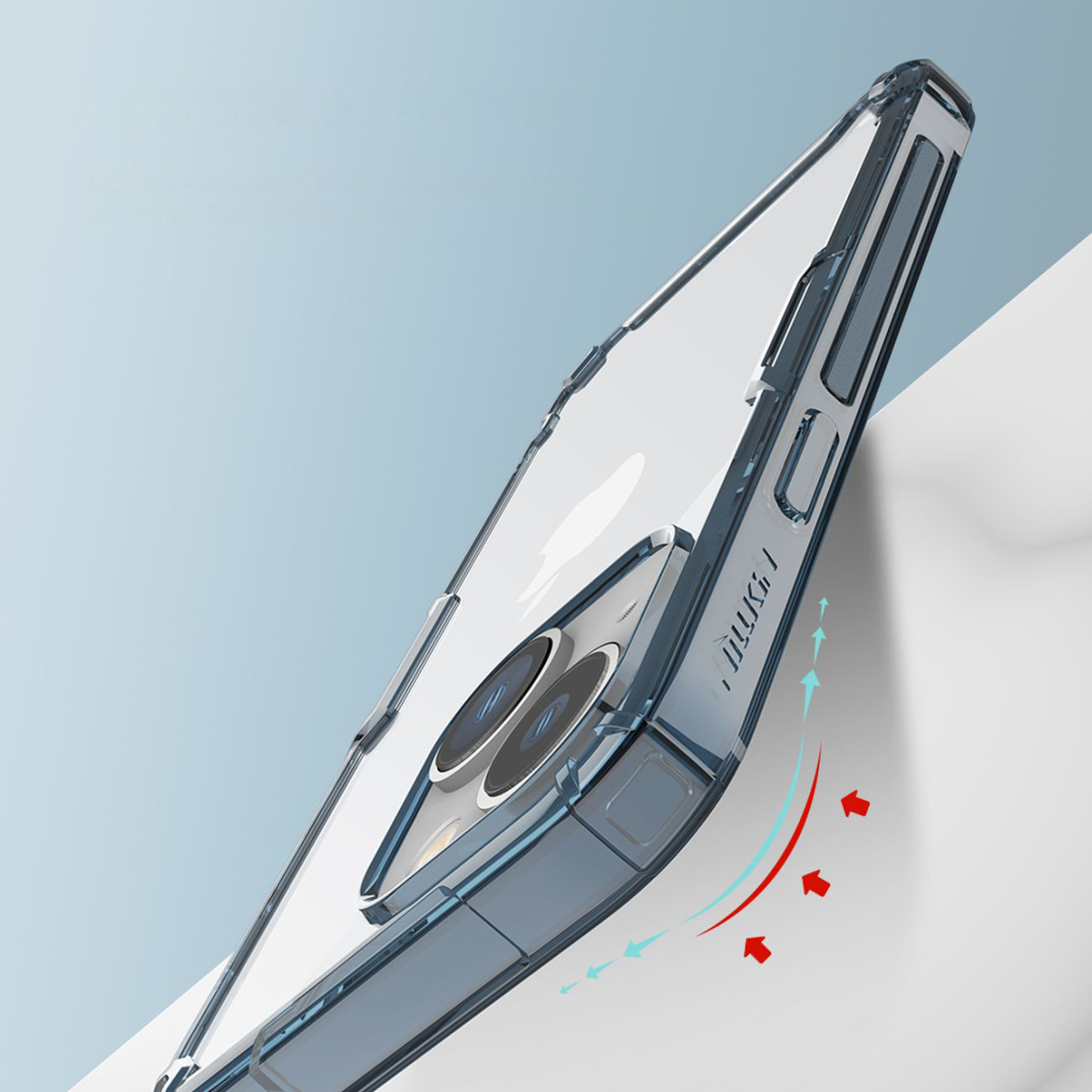 Dėklas Nillkin Nature Pro case iPhone 14 Plus Mėlynas 10 Dėklas Nillkin Nature Pro case iPhone 14 Plus Mėlynas 10