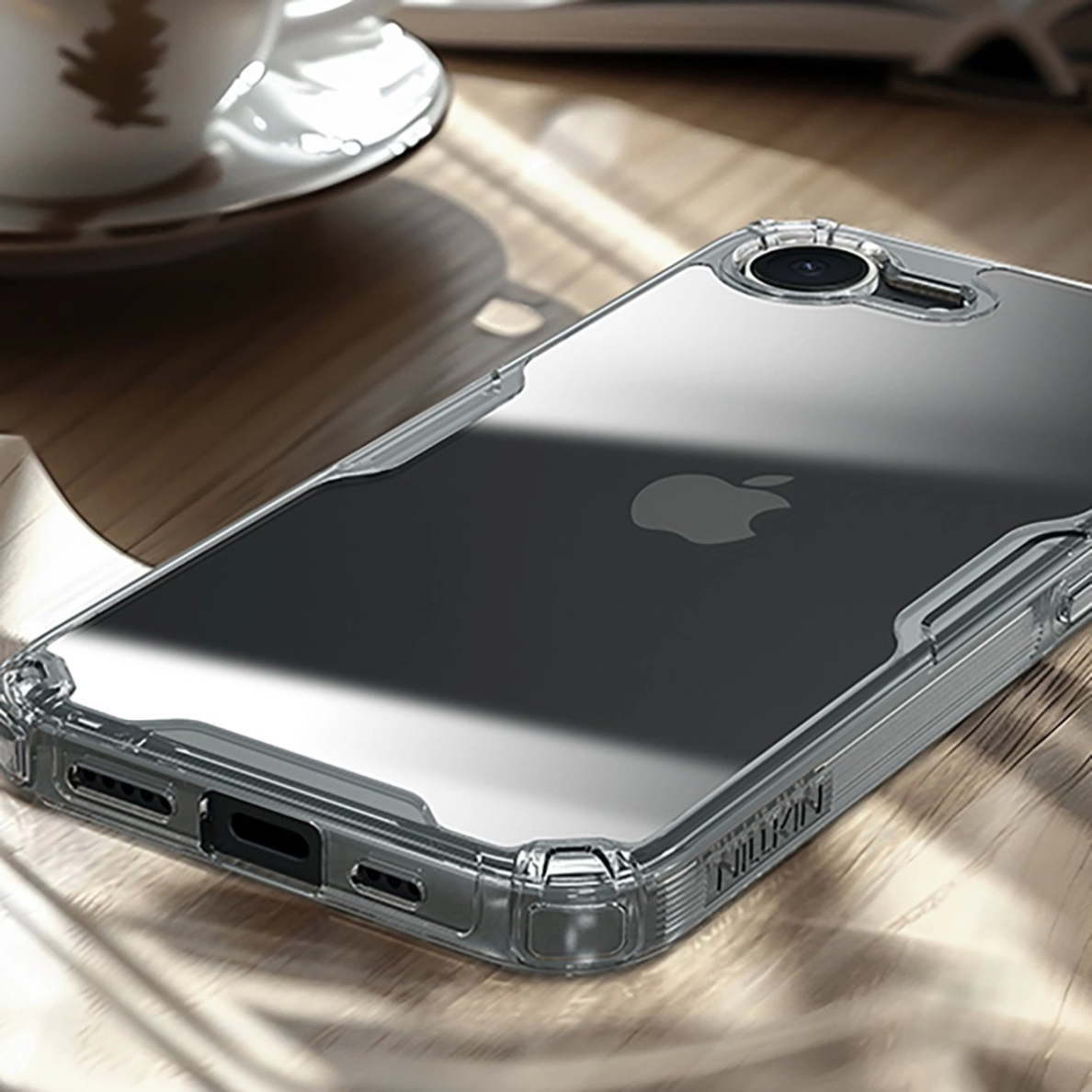 Nillkin Nature Pro dėklas iPhone 16E - permatomas 7 Nillkin Nature Pro dėklas iPhone 16E - permatomas 7