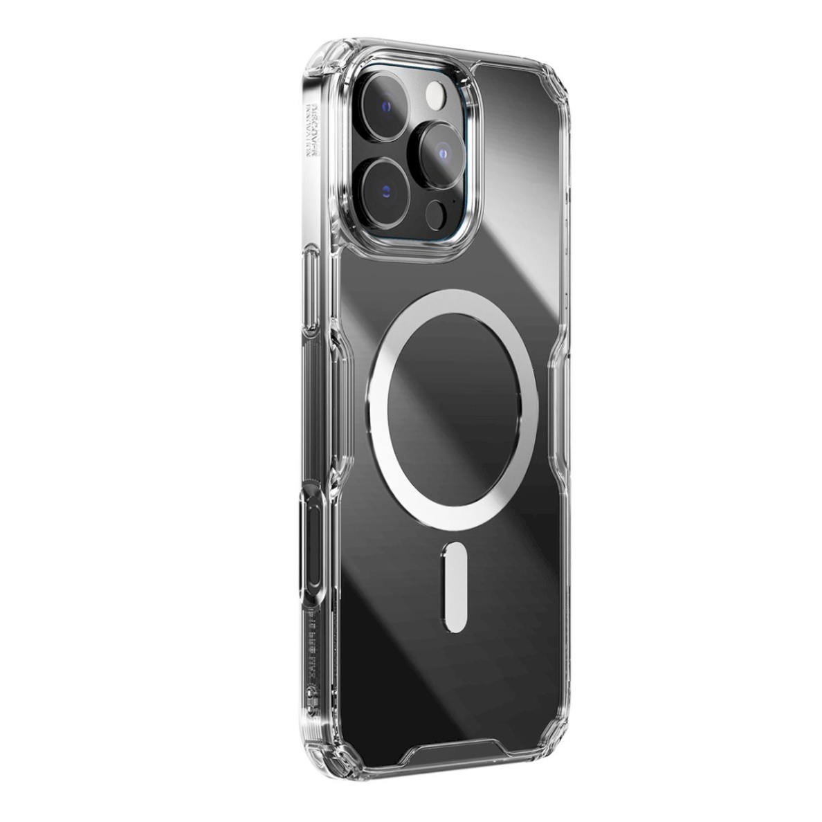 Nillkin Nature Pro Magnetic Case with MagSafe for iPhone 16 Pro - Transparent & White 2 Nillkin Nature Pro Magnetic Case with MagSafe for iPhone 16 Pro - Transparent & White 2