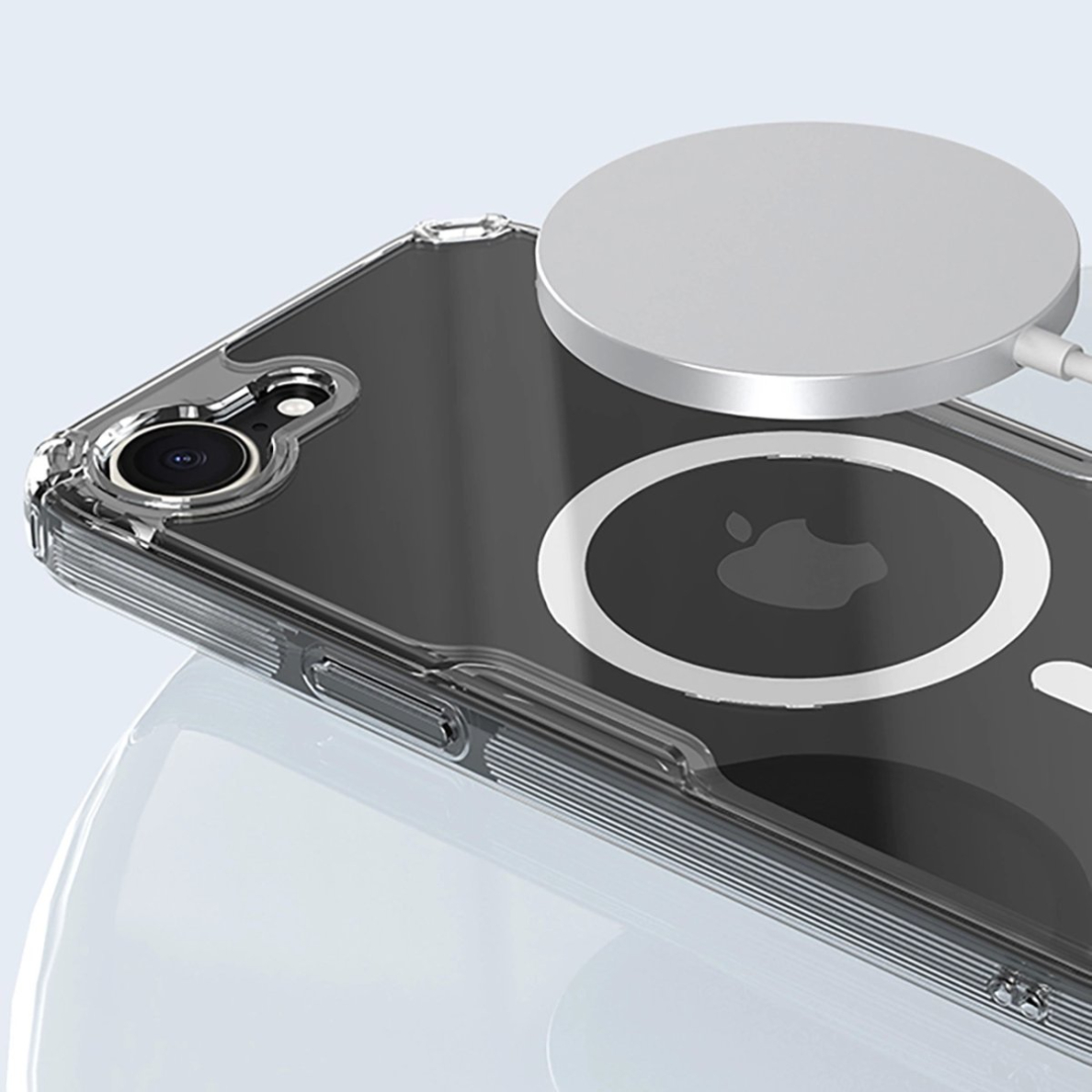 Nillkin Nature Pro magnetinis dėklas iPhone 16E - permatomas 11