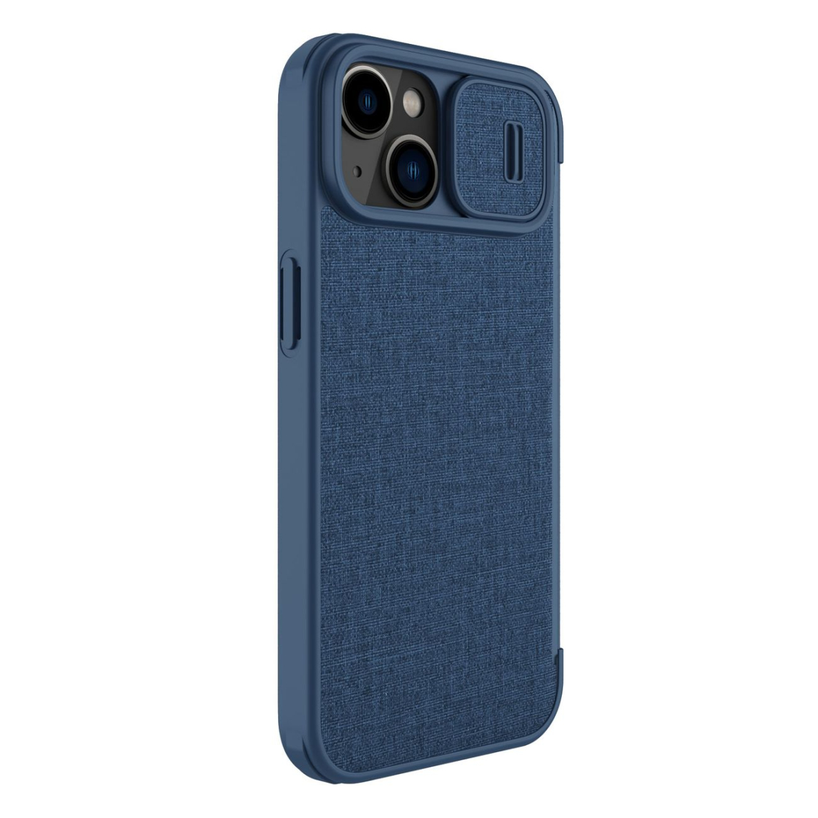 Dėklas Nillkin Qin Cloth Pro Case For iPhone 14 Plus Mėlynas 3 Dėklas Nillkin Qin Cloth Pro Case For iPhone 14 Plus Mėlynas 3