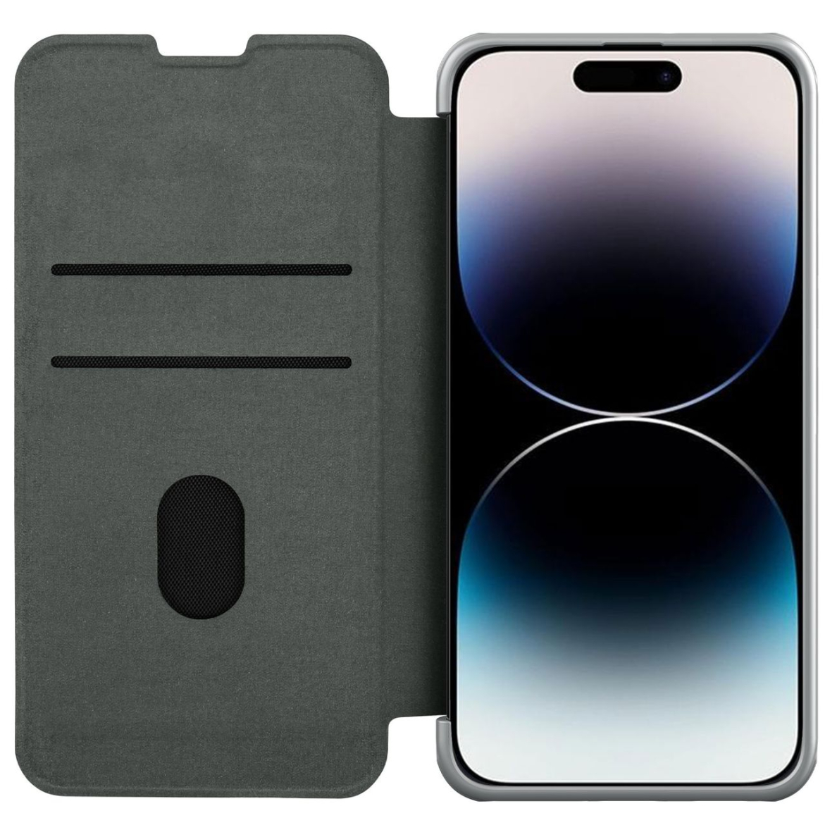 Akcija! Dėklas Nillkin Qin Cloth Pro Case with Camera Protector For iPhone 14 Pro Max Pilkas  1 Akcija! Dėklas Nillkin Qin Cloth Pro Case with Camera Protector For iPhone 14 Pro Max Pilkas  1