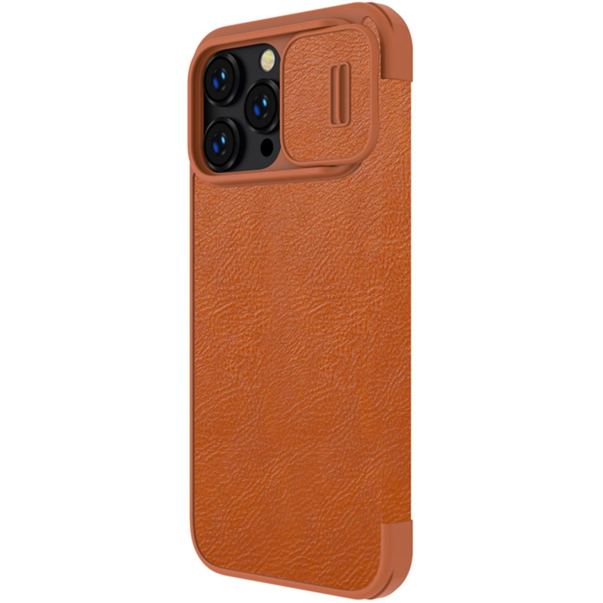 Dėklas Nillkin Qin Pro Leather Case iPhone 14 Pro Max Rudas 3 Dėklas Nillkin Qin Pro Leather Case iPhone 14 Pro Max Rudas 3