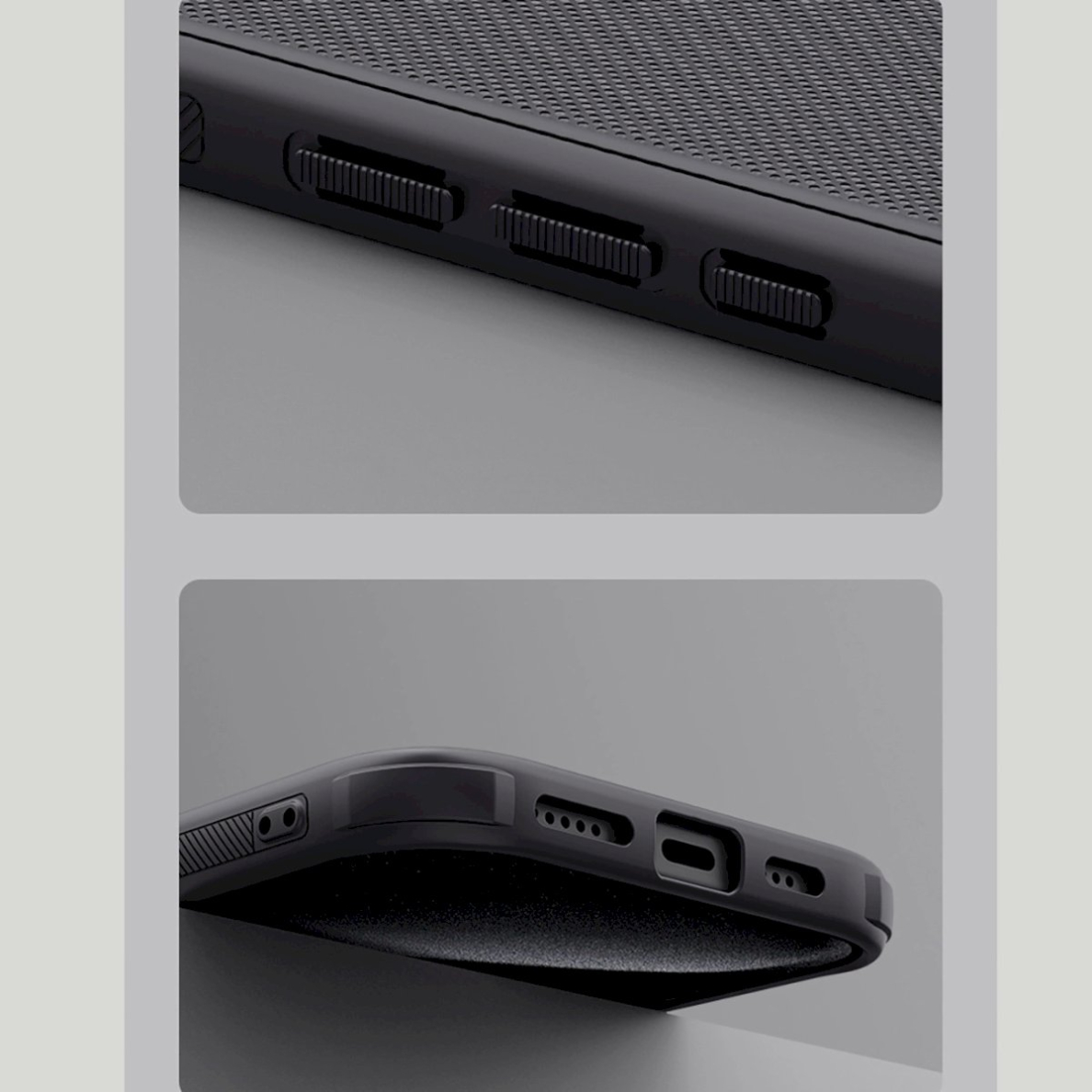 Nillkin Super Frosted Shield Pro Dėklas iPhone 16 Pro - Juodas 16 Nillkin Super Frosted Shield Pro Dėklas iPhone 16 Pro - Juodas 16