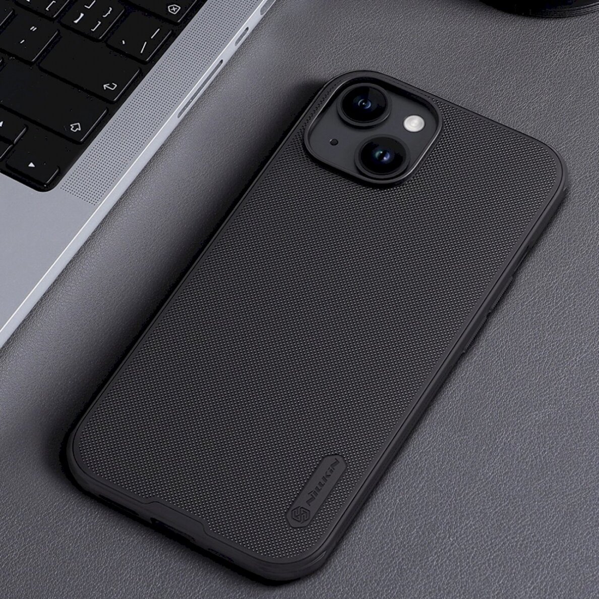 Dėklas Nillkin Super Frosted Shield Pro Magnetic Case for iPhone 15 - Juodas 12 Dėklas Nillkin Super Frosted Shield Pro Magnetic Case for iPhone 15 - Juodas 12