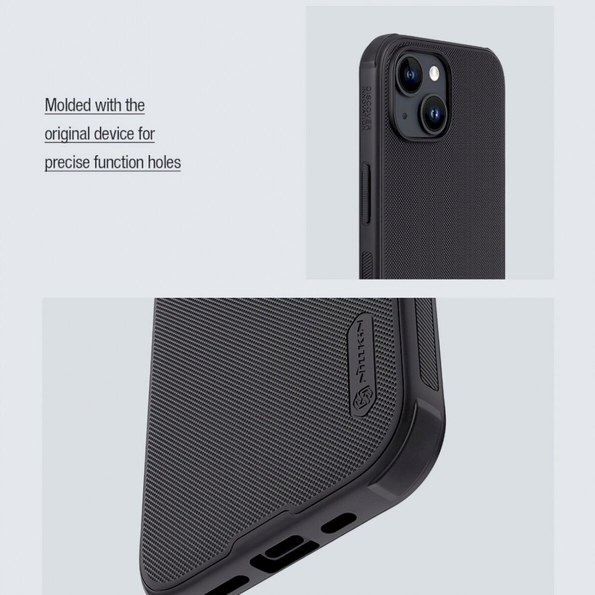 Dėklas Nillkin Super Frosted Shield Pro Magnetic Case for iPhone 15 - Juodas 15 Dėklas Nillkin Super Frosted Shield Pro Magnetic Case for iPhone 15 - Juodas 15