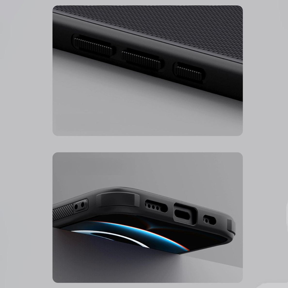 iPhone 16e Nillkin Super Frosted Shield Pro Magnetic dėklas - juodas 18