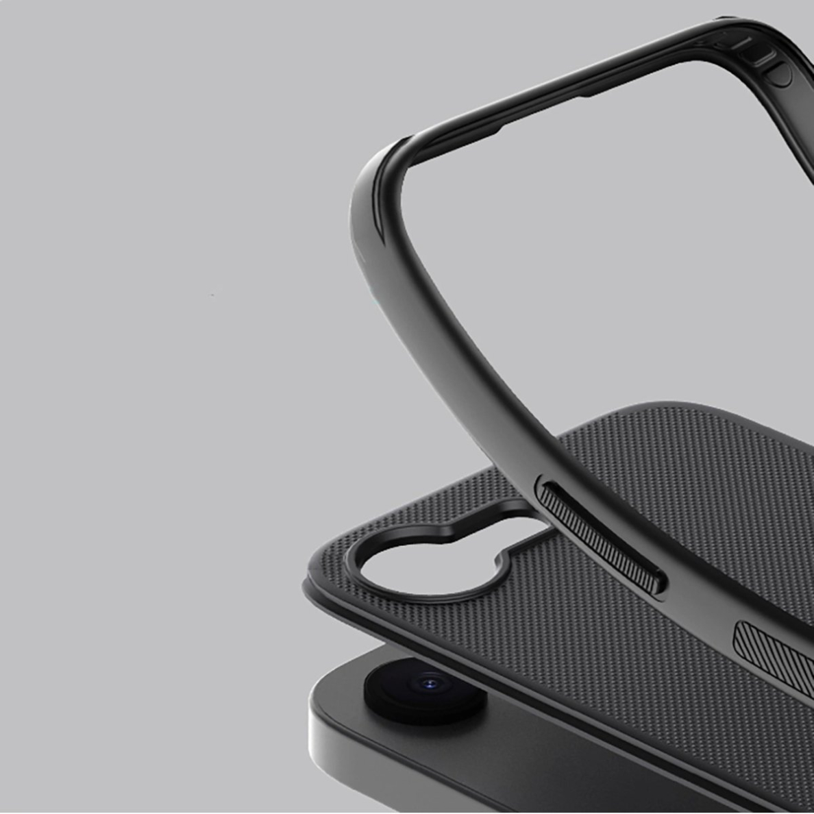 iPhone 16e Nillkin Super Frosted Shield Pro Magnetic dėklas - juodas 9