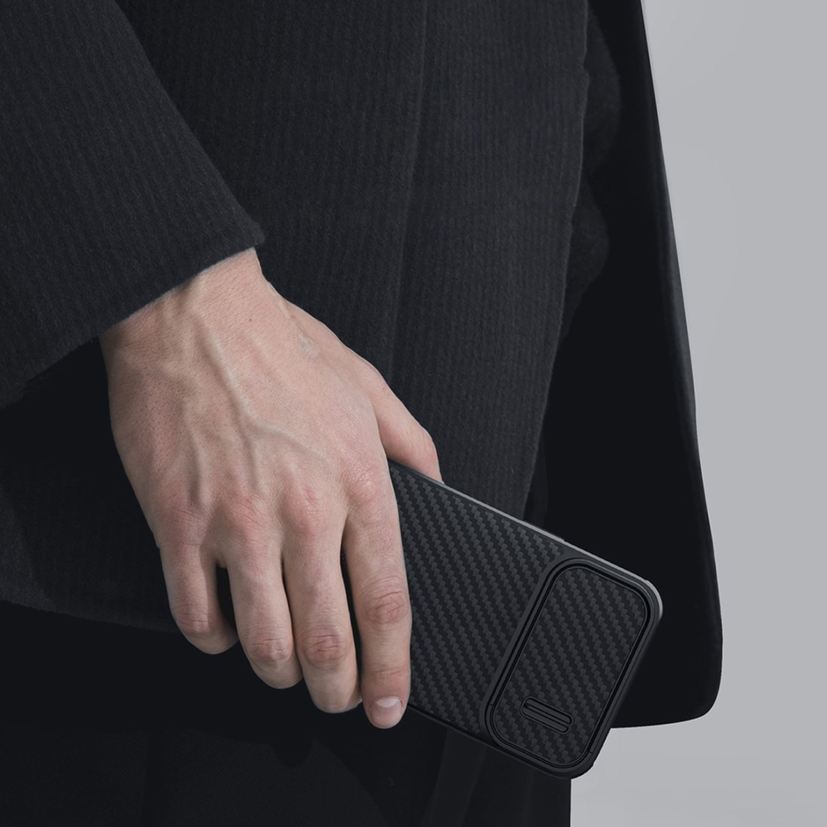 Dėklas Nillkin Synthetic Fiber S iPhone 14 Juodas 12 Dėklas Nillkin Synthetic Fiber S iPhone 14 Juodas 12