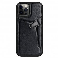 Odinis dėklas Nillkin Aoge Leather iPhone 12 mini Juodas