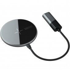 Bevielis Įkroviklis Nillkin MagSlim Qi 10W wireless charger skirtas iPhone suderinama su MagSafe Juodas