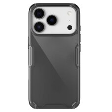 iPhone 17 Pro dėklas Nillkin Nature TPU Pro – permatomas juodas