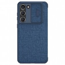 Dėklas Nillkin Qin Cloth Pro Samsung Galaxy S23 Plus Mėlynas