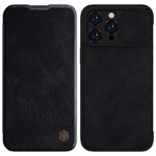 Dėklas Nillkin Qin Pro Leather Case iPhone 14 Pro Max Juodas