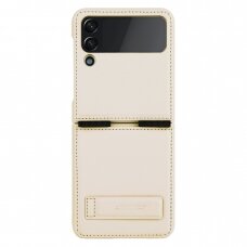 Dėklas Nillkin Qin Vegan Leather Case for Samsung Galaxy Z Flip 4 Auksinis