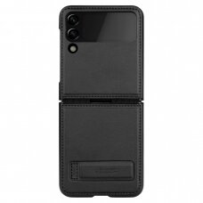 Dėklas Nillkin Qin Vegan Leather Case for Samsung Galaxy Z Flip 4 Juodas