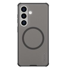 Samsung Galaxy S26 Nillkin Super Frosted Shield Pro Magnetic MagSafe dėklas – juodas pusiau skaidrus