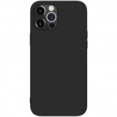 Dėklas Nillkin Synthetic Fiber Case iPhone 12 Pro Max Juodas