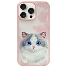 iPhone 15 Pro Max Nimmy Big Eyed Pet 2.0 katės dėklas – rožinis