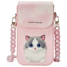 Nimmy Big Eyed Pet 2.0 Cat telefono rankinė – rožinė