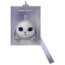 Nimmy Big Eyed Pet 2.0 Rabbit kortelių dėklas-piniginė – violetinis
