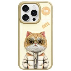 iPhone 15 Pro Max Nimmy Cool&Cute 2.0 katės dėklas – žalias