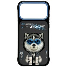 iPhone 17 Pro Nimmy Cool & Cute 2.0 Wolf dėklas – juodas iPhone 17 Pro Nimmy Cool & Cute 2.0 Wolf dėklas – juodas