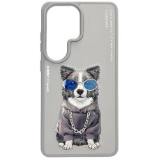 Samsung Galaxy S26 Ultra Nimmy Glasses Cool Dog dėklas – pilkas