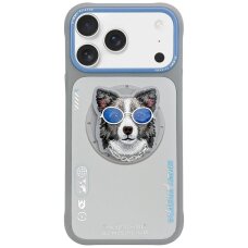 iPhone 17 Pro Nimmy Glasses Cool Dog dėklas su MagSafe – pilkas