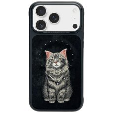 iPhone 17 Pro Max Nimmy Lucky Fashion Cat MagSafe dėklas – juodas