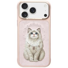 iPhone 17 Pro Max Nimmy Lucky Fashion Cat MagSafe dėklas – rožinis