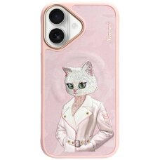 iPhone 16 Nimmy Magnetic fashion cute pet dėklas su MagSafe – rožinis
