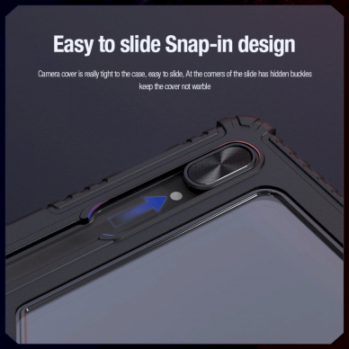 Nillkin Bumper Leather Case Pro Dėklas skirtas Samsung Galaxy Tab S9+ - Juodas 14 Nillkin Bumper Leather Case Pro Dėklas skirtas Samsung Galaxy Tab S9+ - Juodas 14