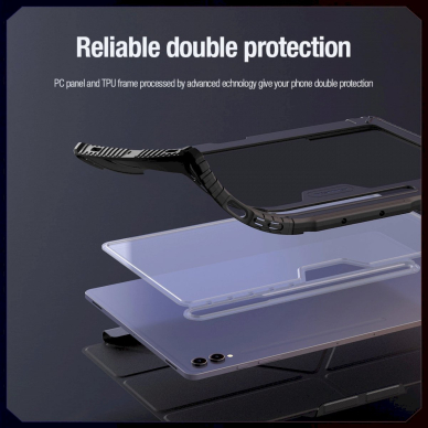 Nillkin Bumper Leather Case Pro Dėklas skirtas Samsung Galaxy Tab S9+ - Juodas 16 Nillkin Bumper Leather Case Pro Dėklas skirtas Samsung Galaxy Tab S9+ - Juodas 16