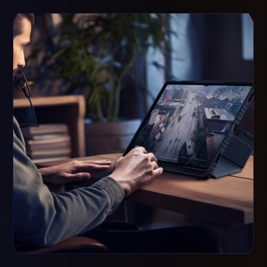 Samsung Galaxy Tab S9+ Nillkin Bumper Leather Case Pro dėklas – juodas 9 Samsung Galaxy Tab S9+ Nillkin Bumper Leather Case Pro dėklas – juodas 9