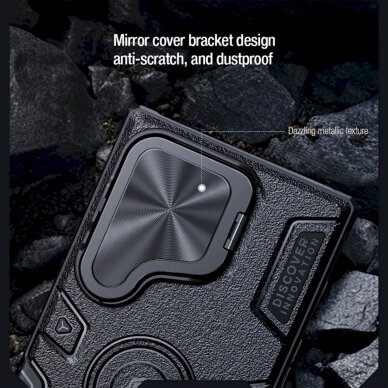 Dėklas Nillkin CamShield Armor Prop Case for Samsung Galaxy S24 Ultra - Juodas 14