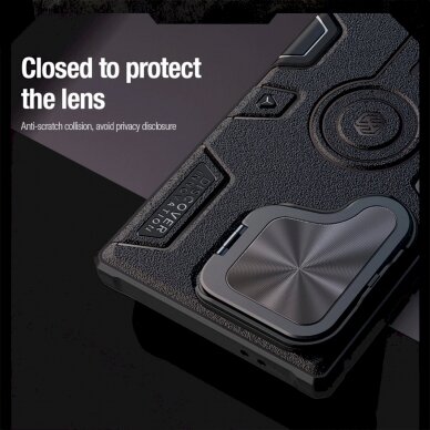 Dėklas Nillkin CamShield Armor Prop Case for Samsung Galaxy S24 Ultra - Juodas 8