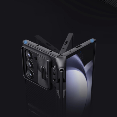 Nillkin CamShield Fold Dėklas Samsung Galaxy Z Fold 6 5G with Stylus Holder - Juodas 10 Nillkin CamShield Fold Dėklas Samsung Galaxy Z Fold 6 5G with Stylus Holder - Juodas 10