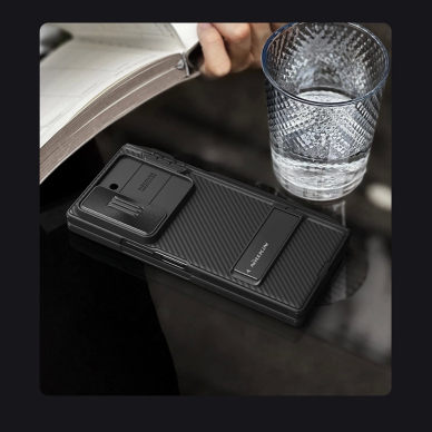 Nillkin CamShield Fold Dėklas Samsung Galaxy Z Fold 6 5G with Stylus Holder - Juodas 15 Nillkin CamShield Fold Dėklas Samsung Galaxy Z Fold 6 5G with Stylus Holder - Juodas 15