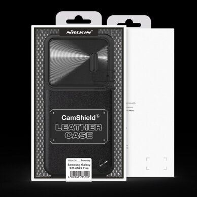 Dėklas Nillkin CamShield Leather S Samsung Galaxy S23 Plus Juodas 4 Dėklas Nillkin CamShield Leather S Samsung Galaxy S23 Plus Juodas 4